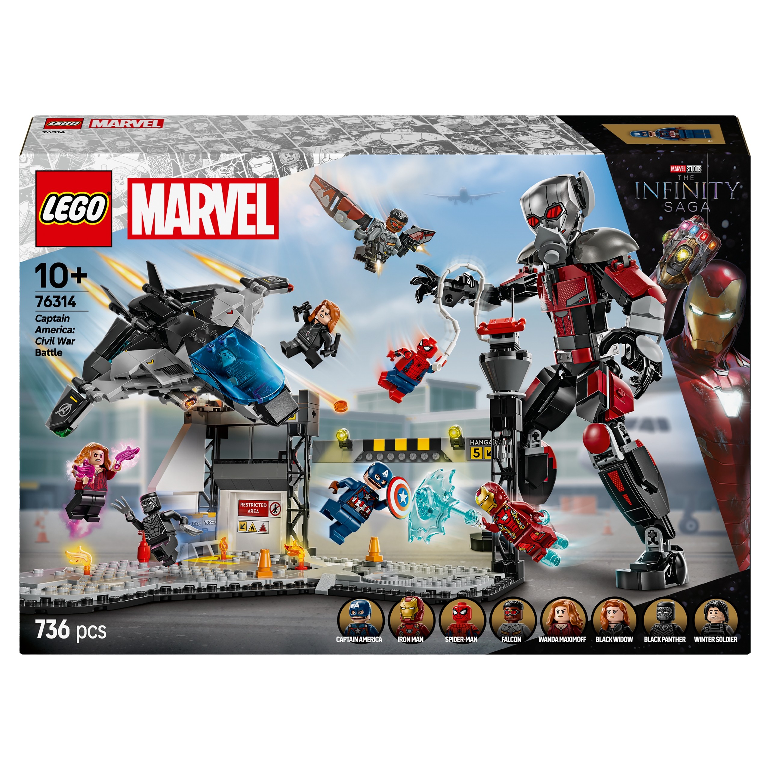 LEGO Super Heroes 76314 Kapitán Amerika: Bitka Občianskej vojny